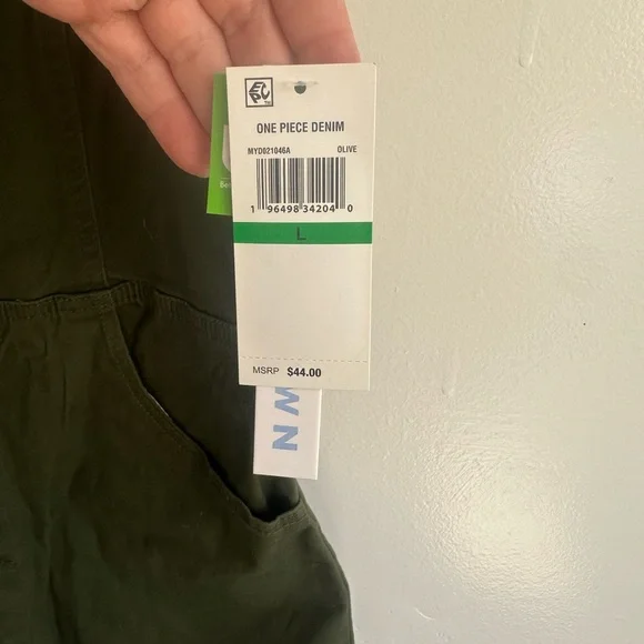 Tinseltown Olive Ruffle-Strap Button Mini Dress - Picture 5 of 12